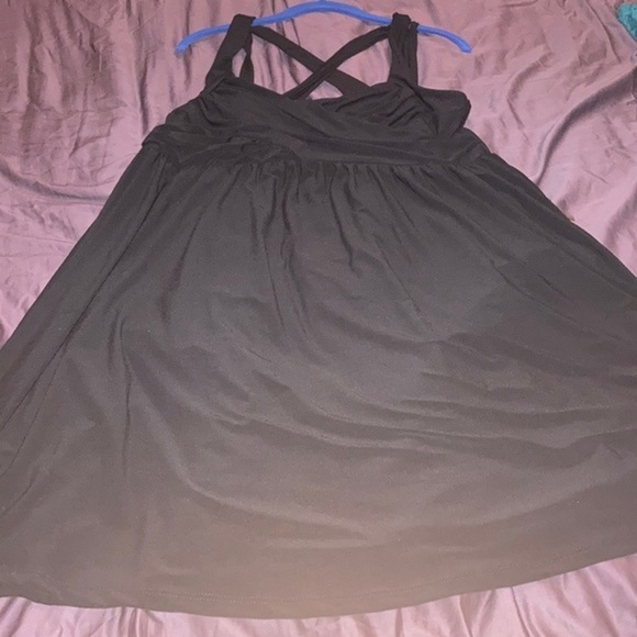 Torrid Black CrissCross BabyDoll Dress - Picture 4 of 4